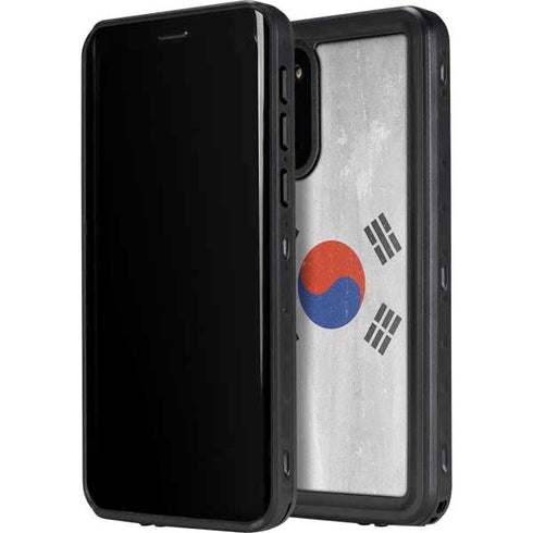 South Korean Flag Distressed Galaxy S20 Waterproof Case